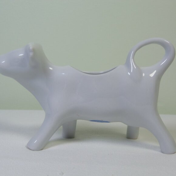 BIA CORDON BLEU COW Creamer Pitcher White Ceramic Cottage Core FarmHouse Style - Picture 1 of 9